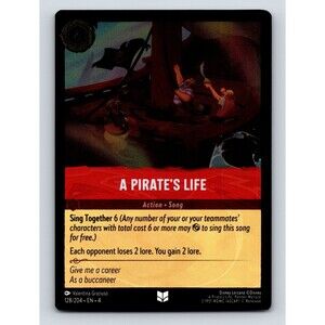 A Pirates Life Sing Together 6 Action Song Rarity Red Disney Lorcana